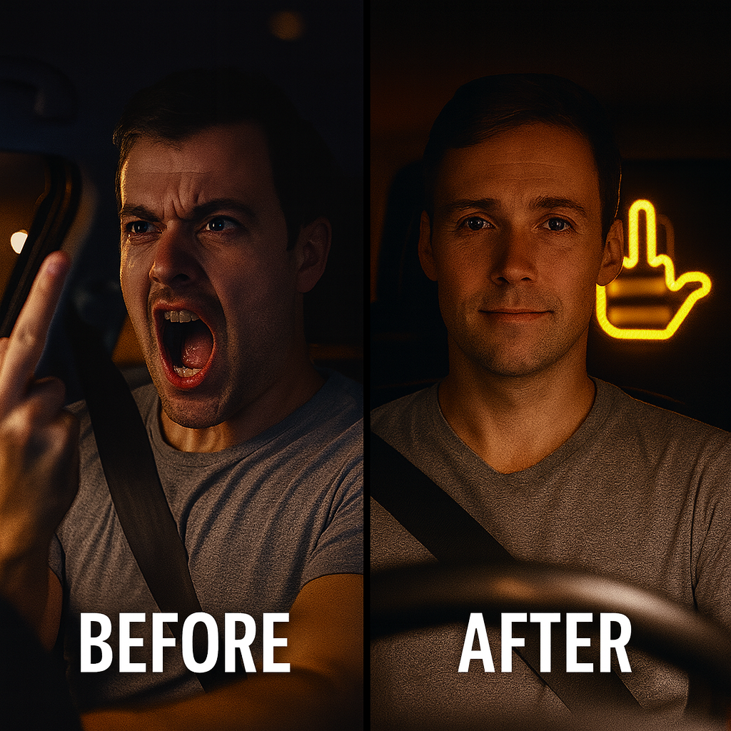RoadRage™ – LED Middle Finger Sign