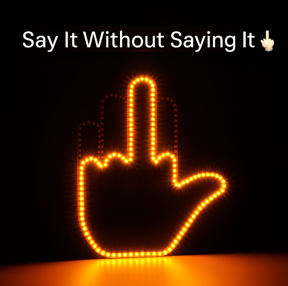 RoadRage™ – LED Middle Finger Sign