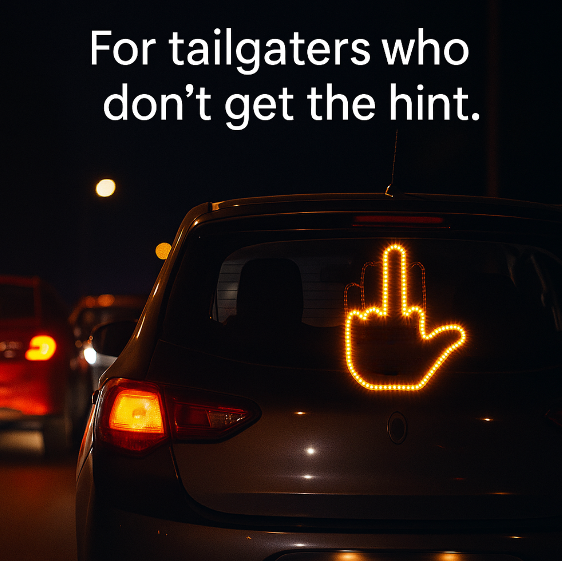 RoadRage™ – LED Middle Finger Sign