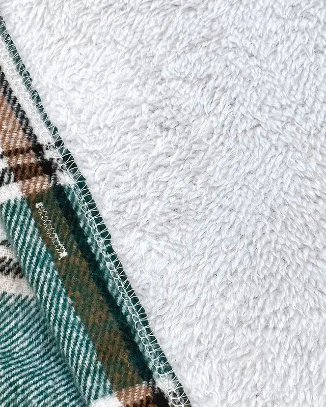 UrbanPlaid Hooded Shacket