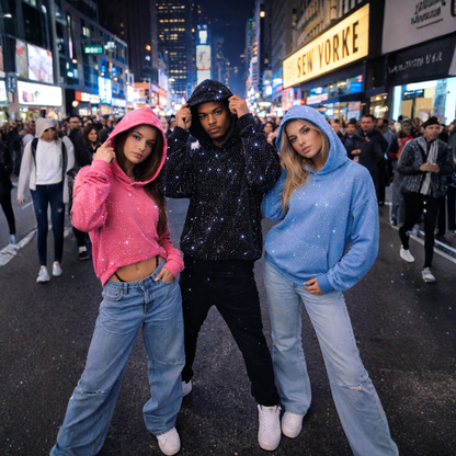 Velure™ – Unisex Rhinestone Hoodies