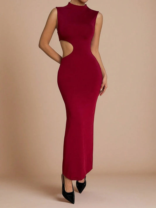 The Bordeaux Nocturne Dress