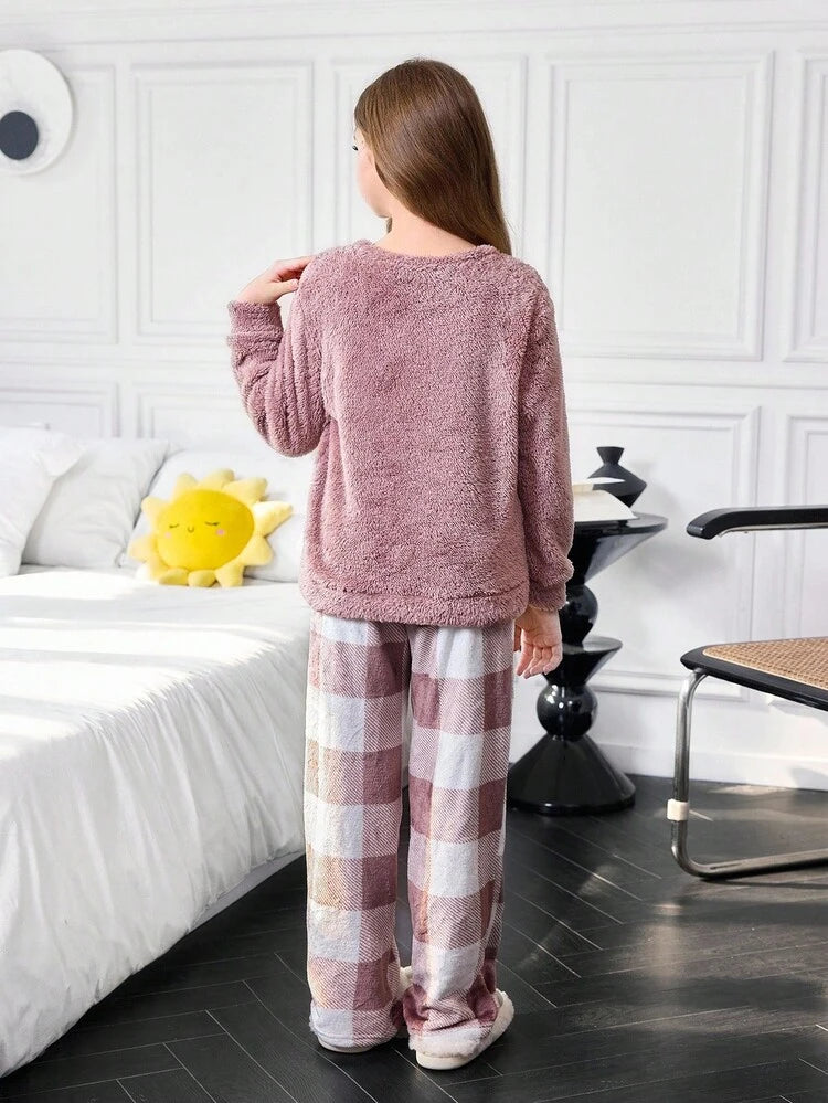 Frosty Dreams Plaid PJ Set