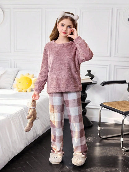 Frosty Dreams Plaid PJ Set