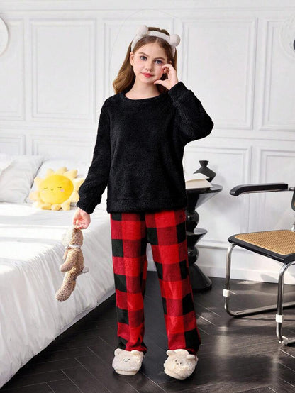 Frosty Dreams Plaid PJ Set