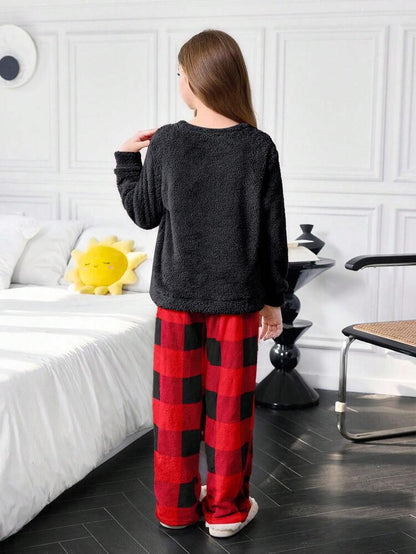 Frosty Dreams Plaid PJ Set