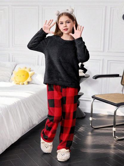 Frosty Dreams Plaid PJ Set