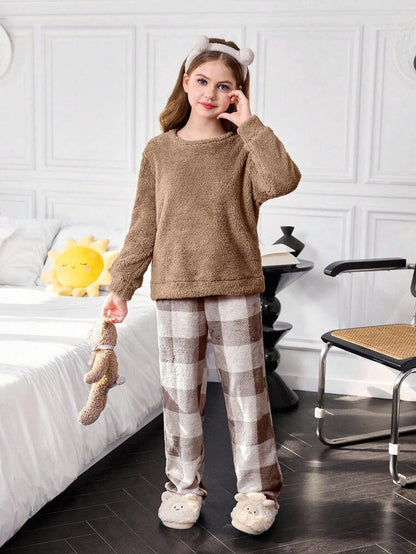 Frosty Dreams Plaid PJ Set