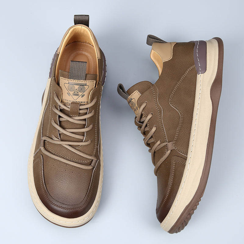 LuxeStride Leather Sneakers