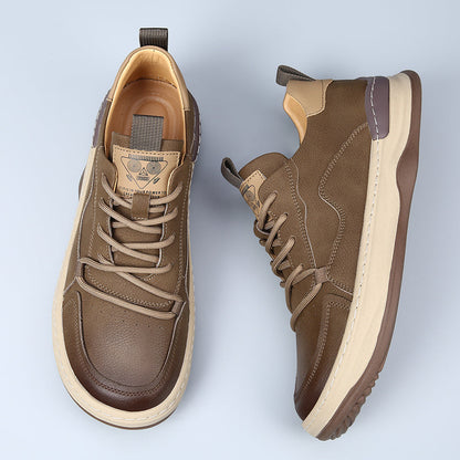 LuxeStride Leather Sneakers