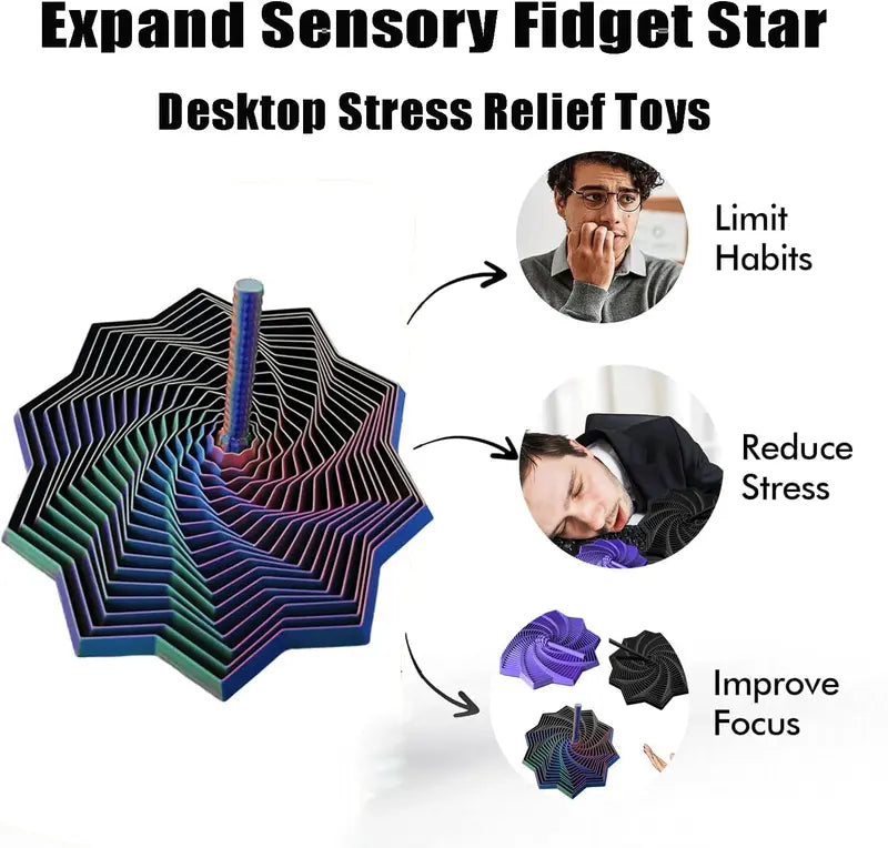 The StarSpiral 3D Sensory Fidget Toy
