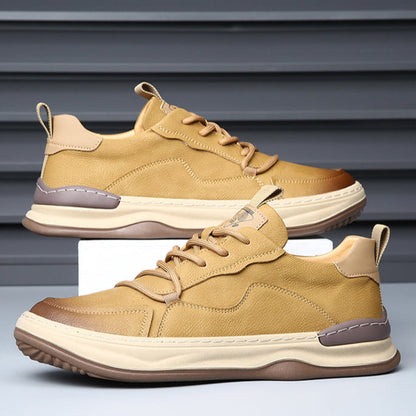 LuxeStride Leather Sneakers