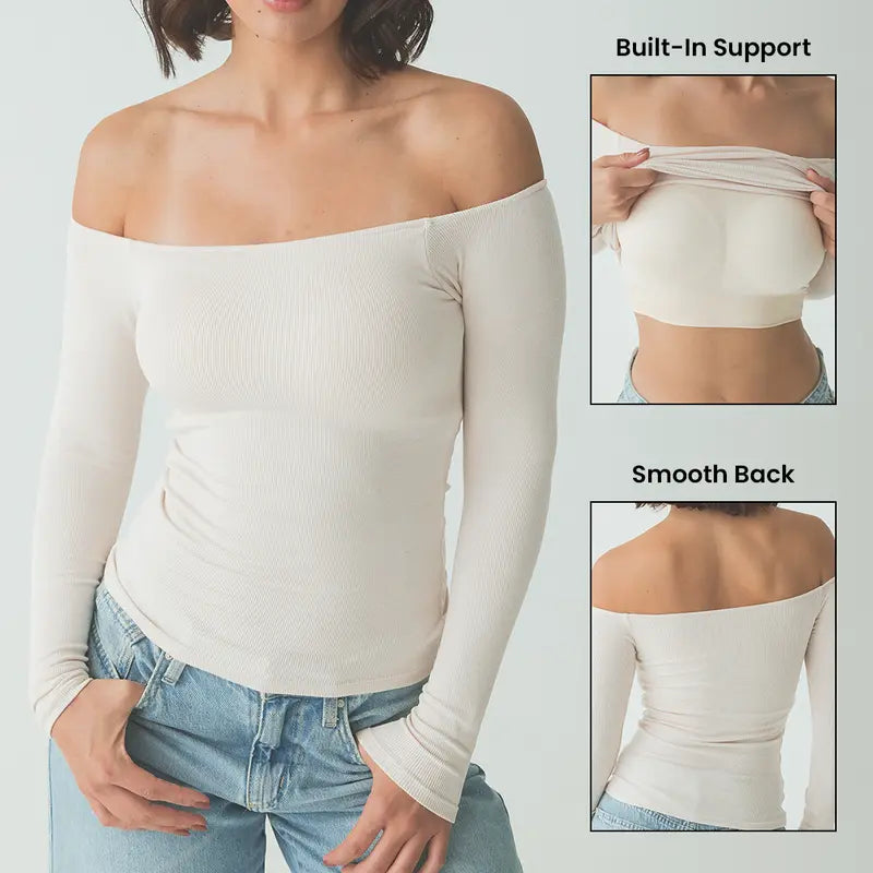 Brighton Off-Shoulder Bodysuit