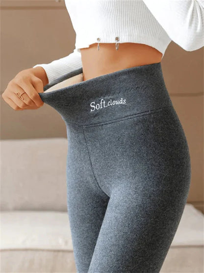 Soft Clouds Winter Fleece Leggings
