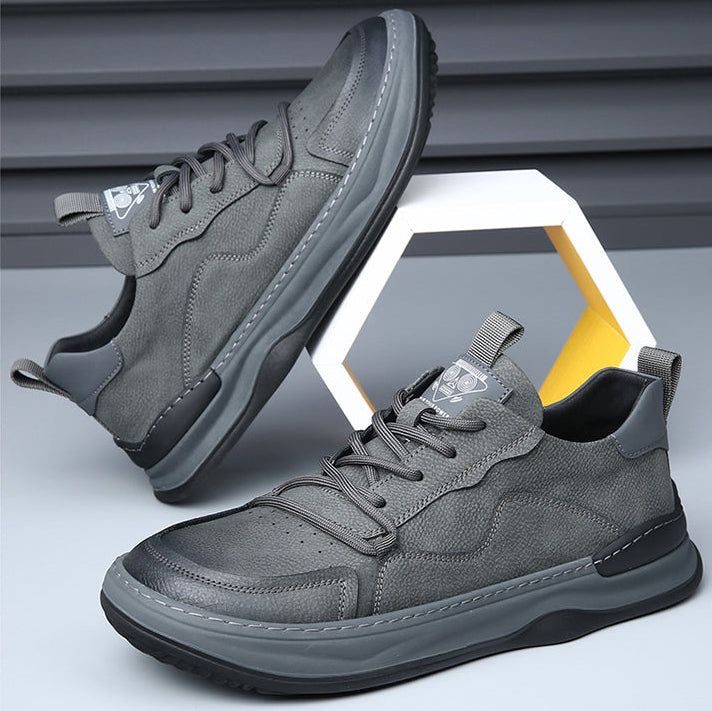 LuxeStride Leather Sneakers