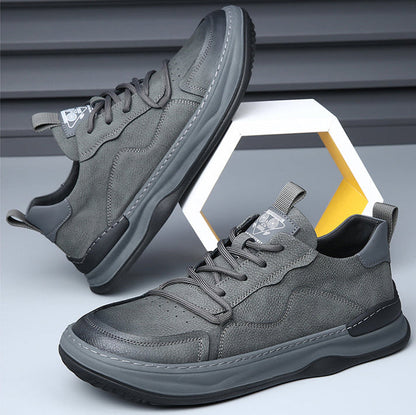 LuxeStride Leather Sneakers