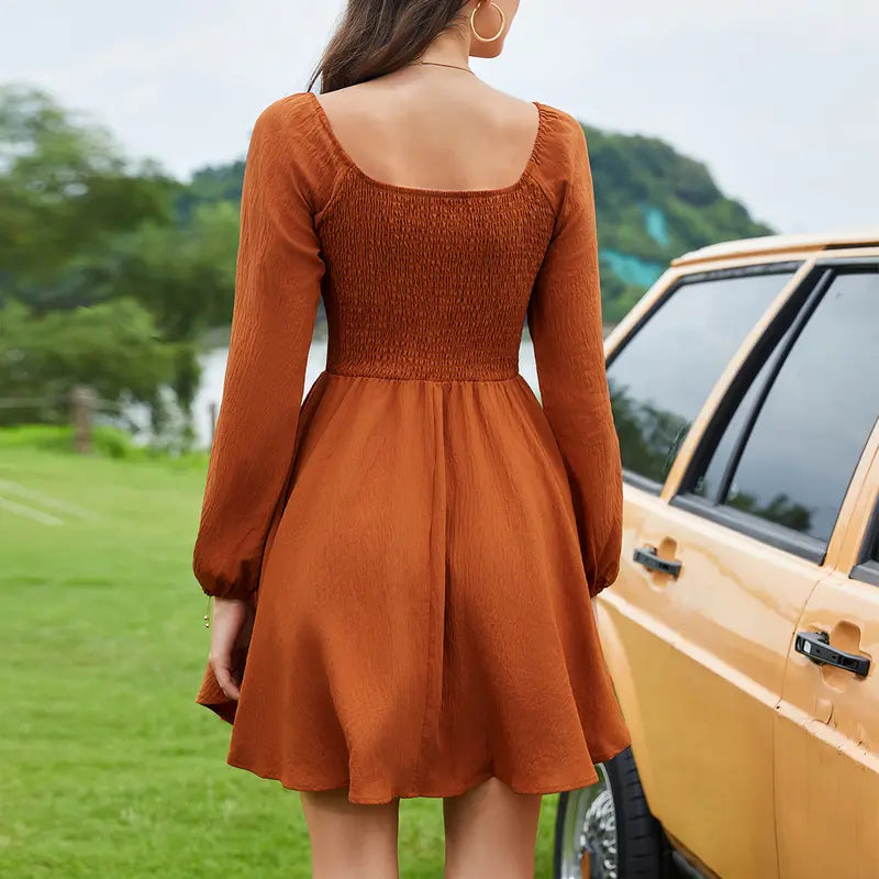 Sienna Twist-Front Mini Dress