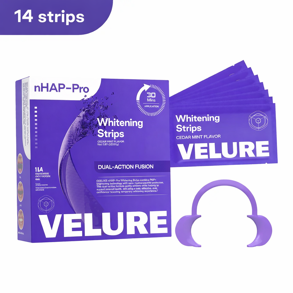 Velure nHAP-Pro Whitening Strips - 14 Strips