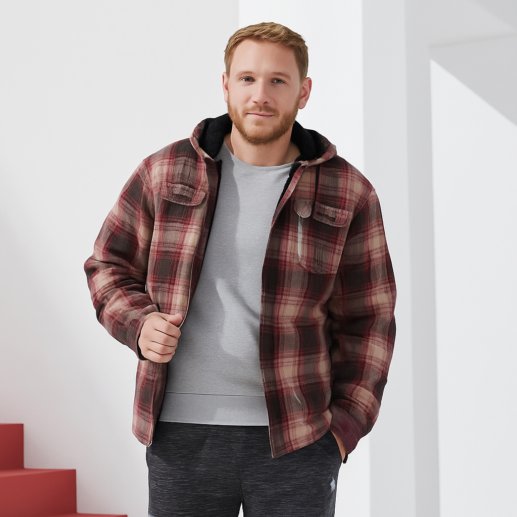 Men’s Fleece Lined Hoodie Jacket