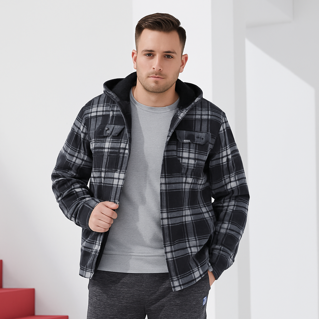 Men’s Fleece Lined Hoodie Jacket