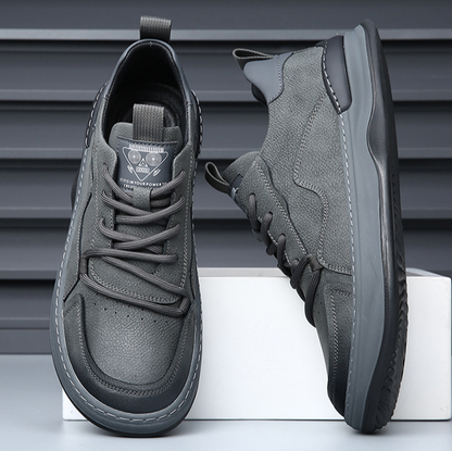 LuxeStride Leather Sneakers