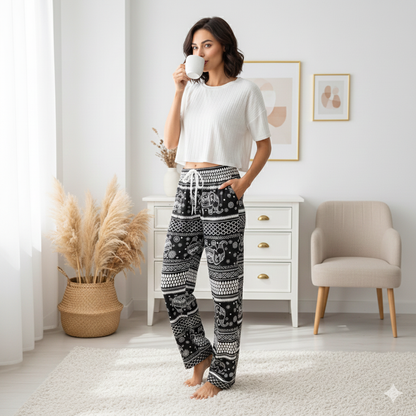 Solaya Print Pants