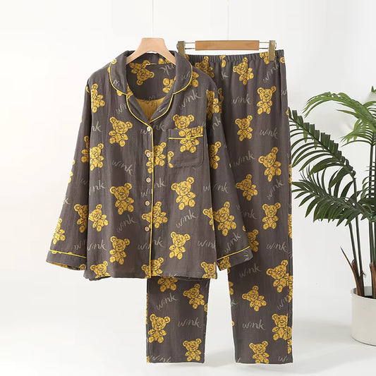 Velure™ – Women's Jacquard 100% Cotton Pajama Set