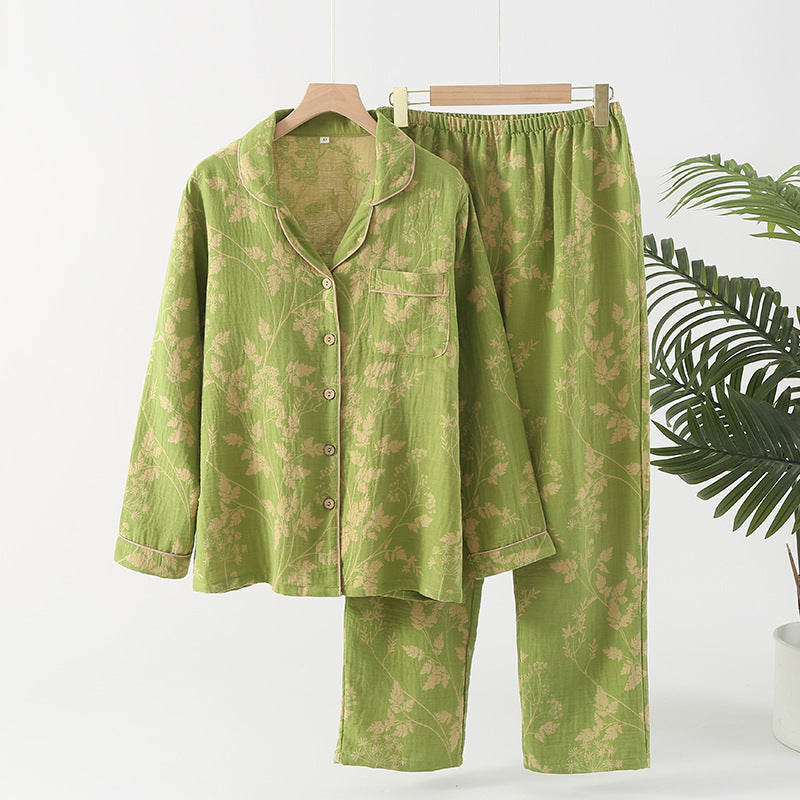 Velure™ – Women's Jacquard 100% Cotton Pajama Set