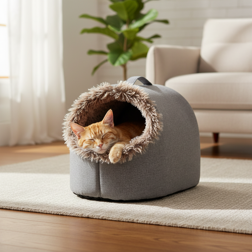 Velure Cozy Cave Cat Bed