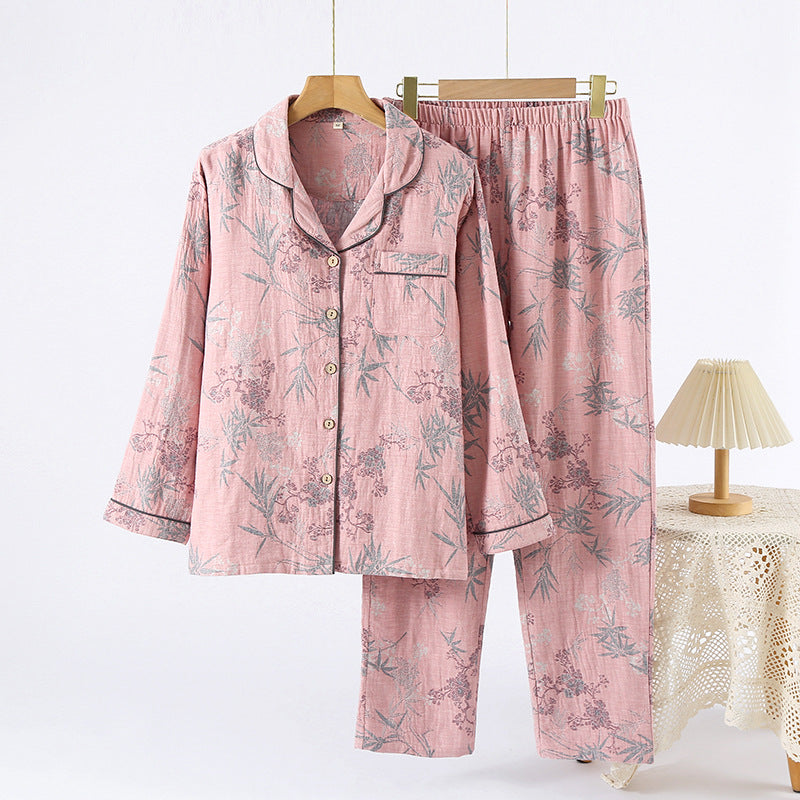 Velure™ – Women's Jacquard 100% Cotton Pajama Set