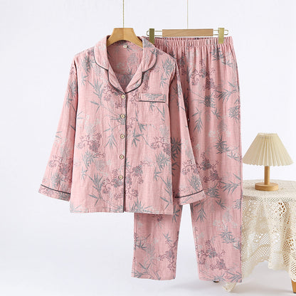 Velure™ – Women's Jacquard 100% Cotton Pajama Set