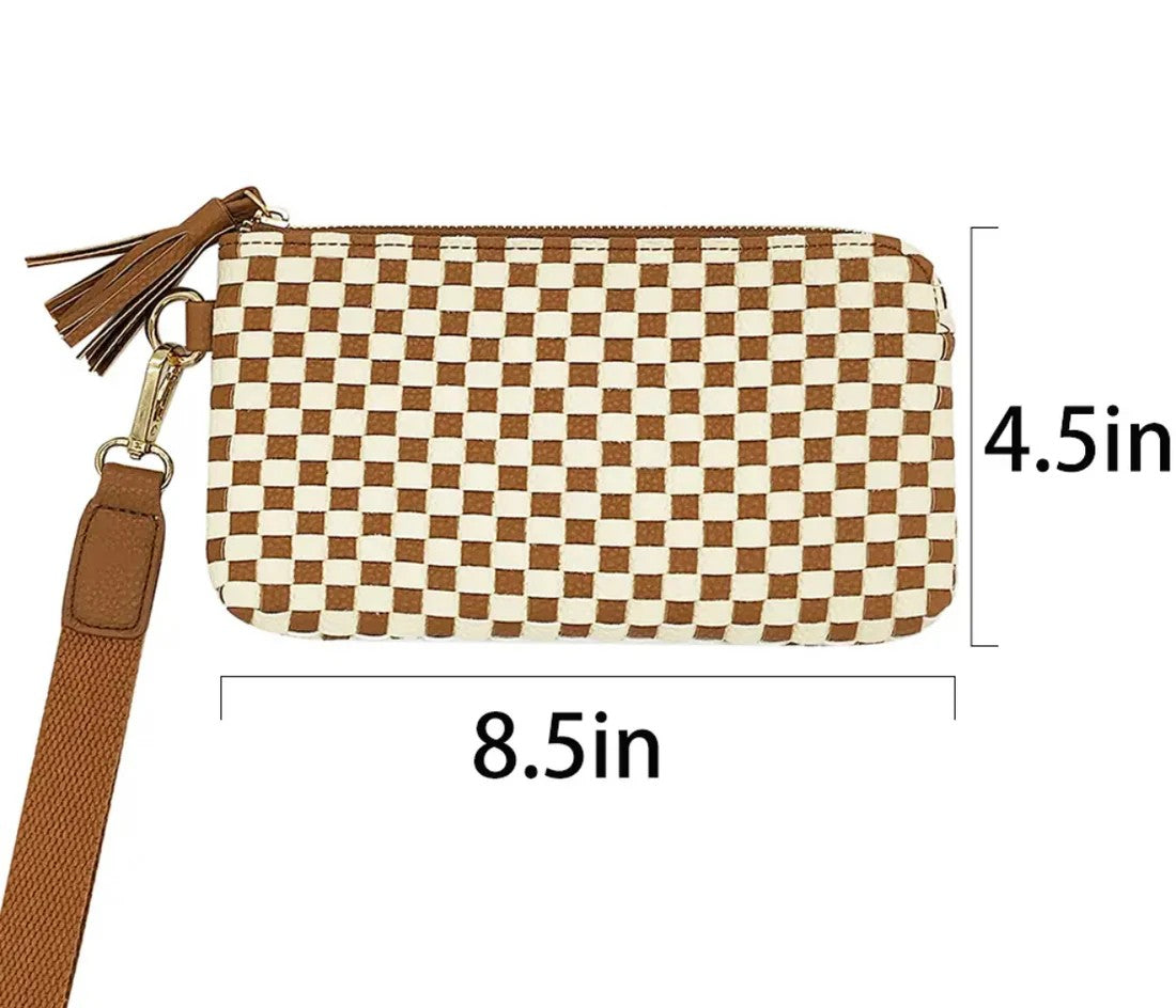 PearlWeave™ Checkered Clutch