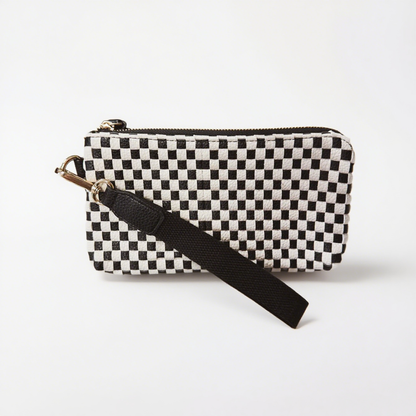 PearlWeave™ Checkered Clutch