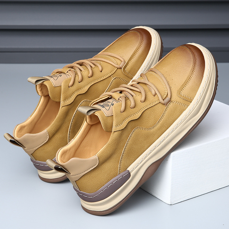 LuxeStride Leather Sneakers