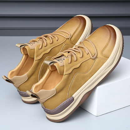 LuxeStride Leather Sneakers
