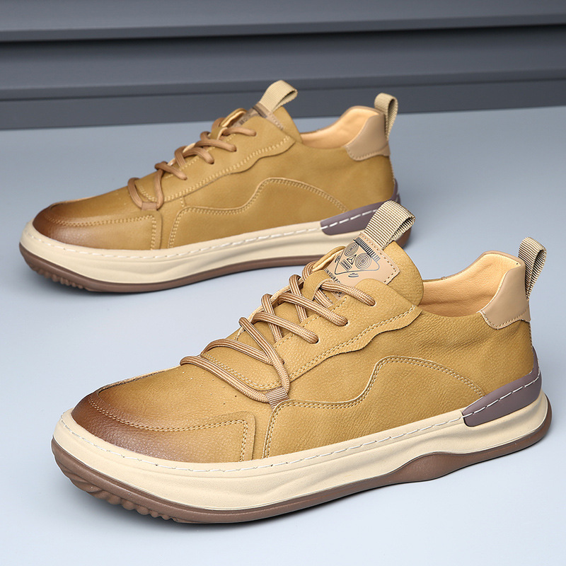 LuxeStride Leather Sneakers