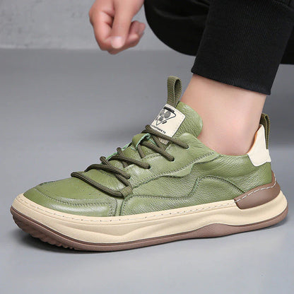 LuxeStride Leather Sneakers