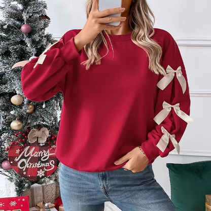 BowCharm™ Cozy Loose Winter Sweatshirt