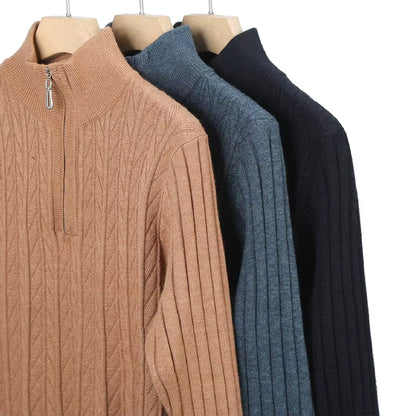 Semi-high-neck Men's Sweater