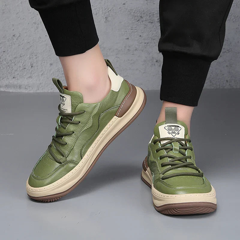 LuxeStride Leather Sneakers