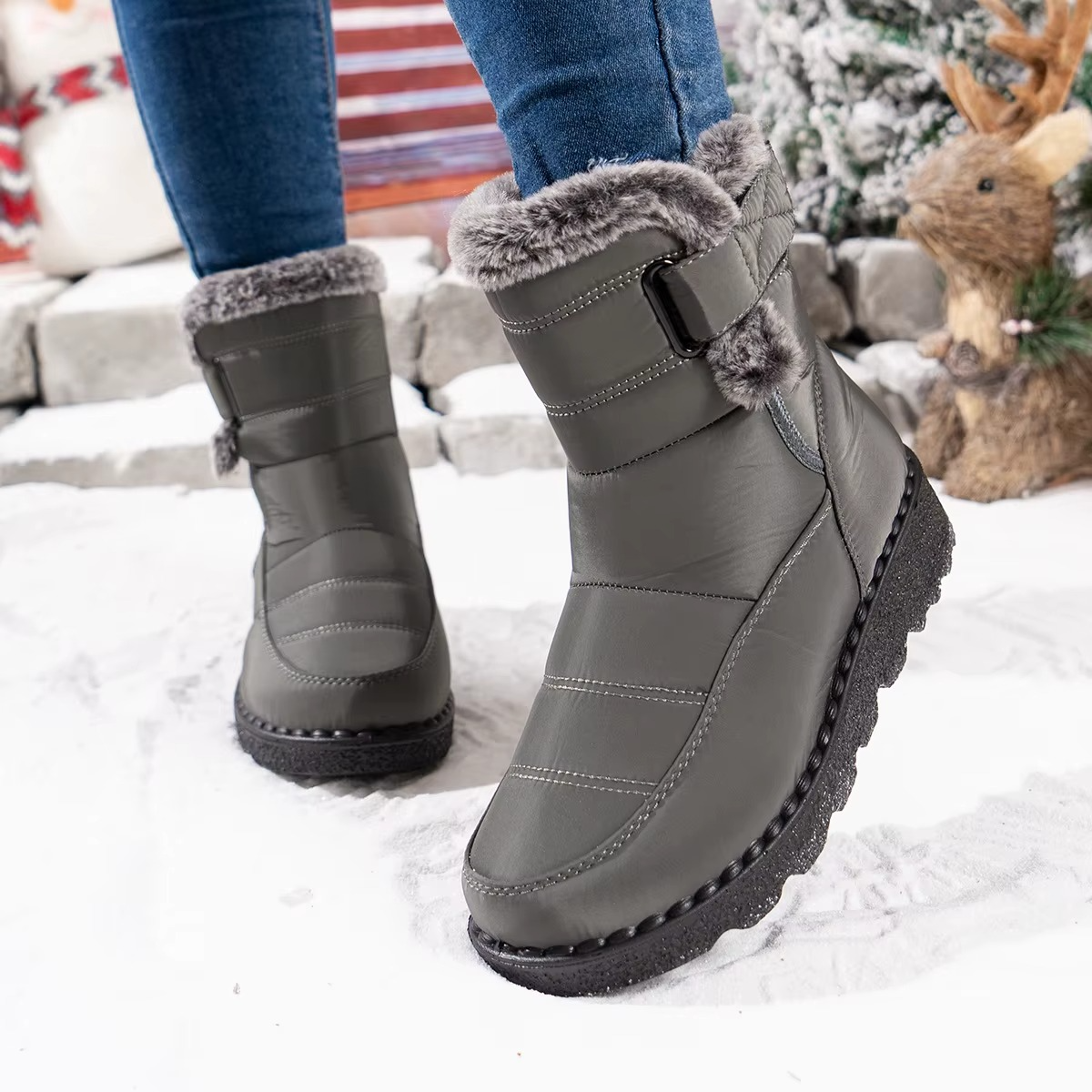FrostStep™ Women’s Waterproof Plush Snow Boots