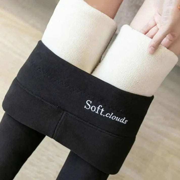 Soft Clouds Winter Fleece Leggings