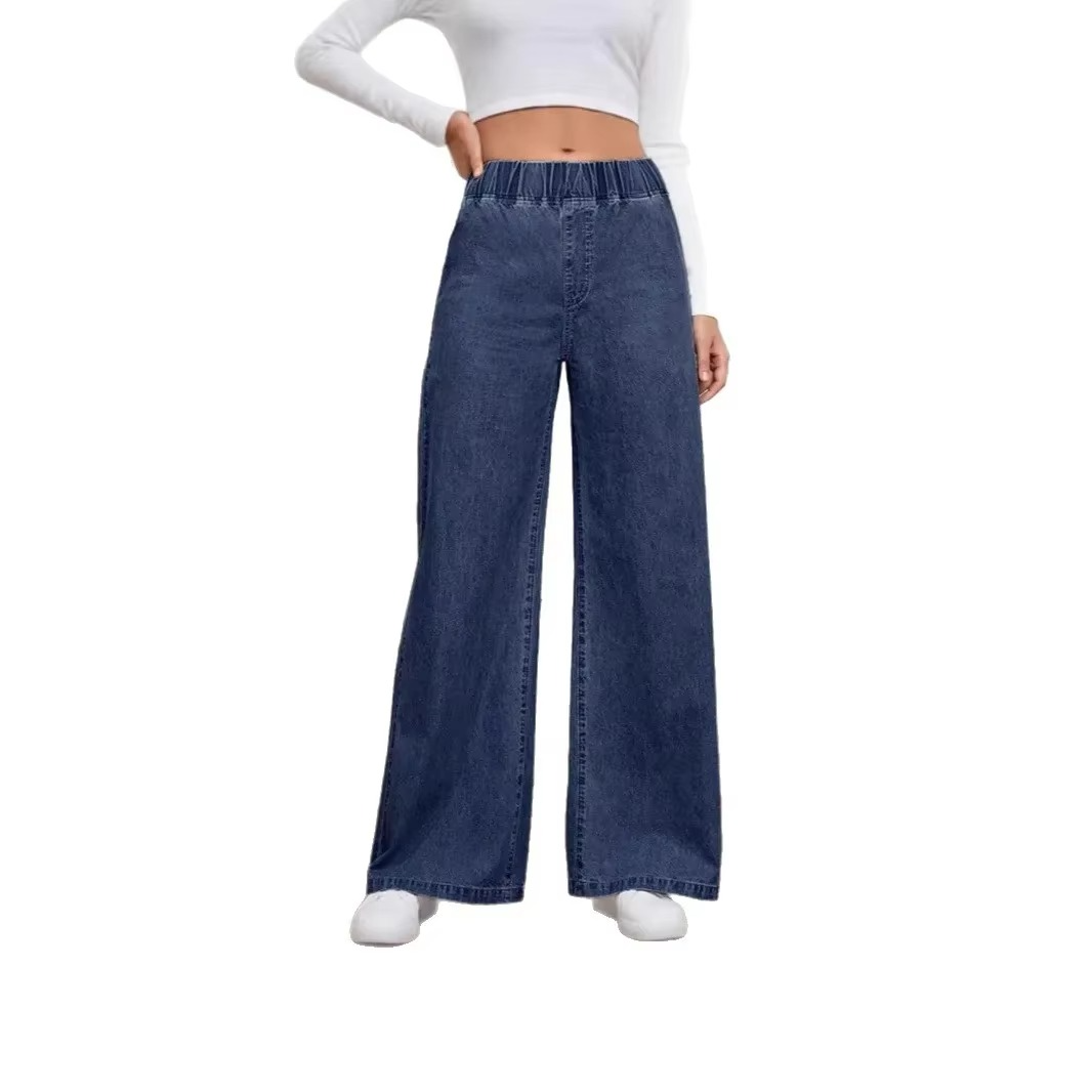 PalazzoEase™ Casual Denim-Style Pants