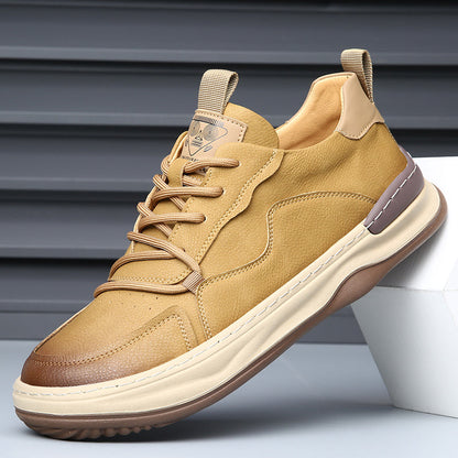 LuxeStride Leather Sneakers