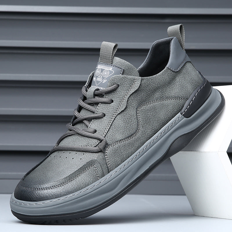 LuxeStride Leather Sneakers