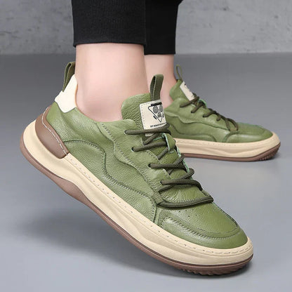 LuxeStride Leather Sneakers