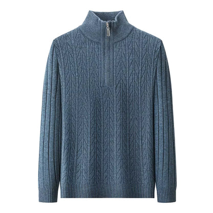 Semi-high-neck Men's Sweater