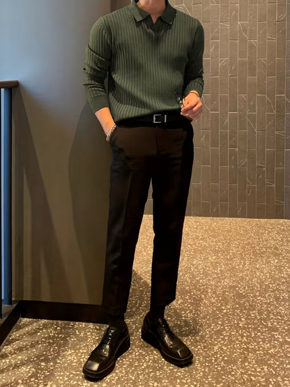 Louvre V-Neck Knit Pullover