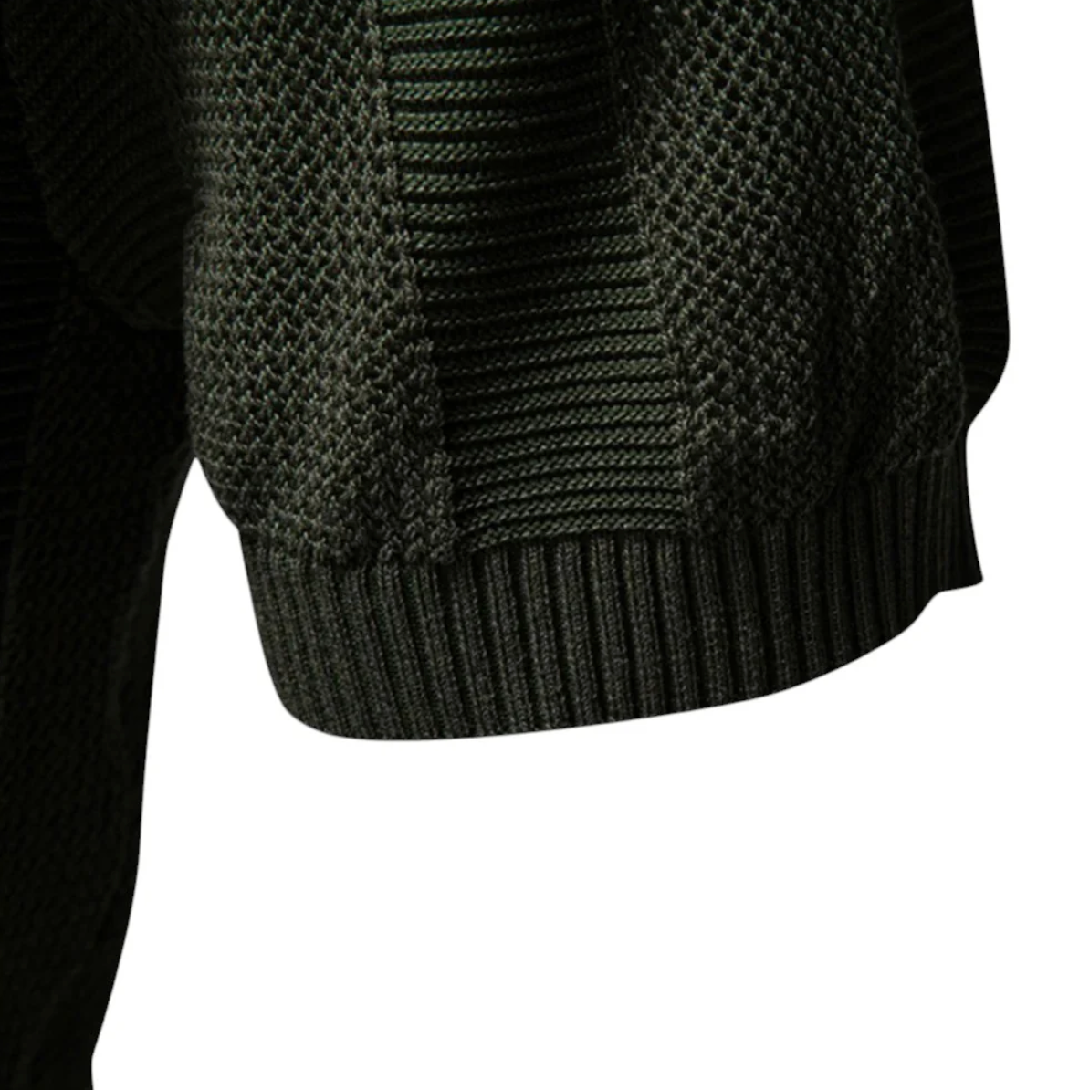 Textured Knit Polo Sweater