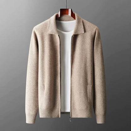 Cashmere Zip Cardigan